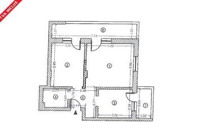 Apartament cu 2 camere decomandat în Nord