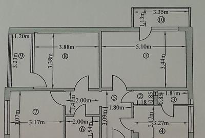 Apartament cu 3 camere decomandat în Negru Vodă - 2