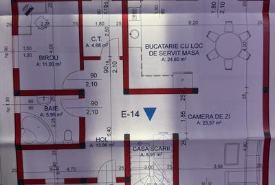 Casă cu 5 camere decomandat cu Teren 586 Mp în Slătioara