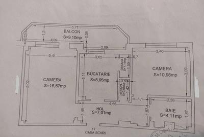 Apartament cu 2 camere decomandat în Exterior Vest