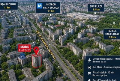 Garsonieră semidecomandată în Sud