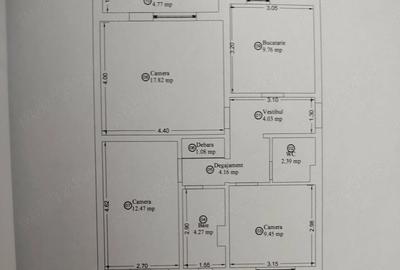 Apartament cu 2 camere nedecomandat în Central - 3
