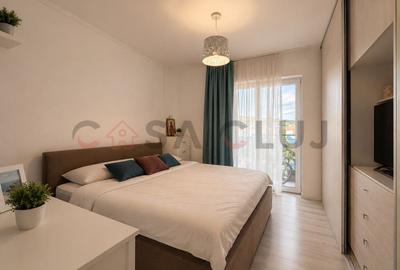 Apartament cu 2 camere semidecomandat, mobilat în Iris