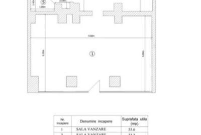 Spațiu comercial, de 103 mp, în Moșilor