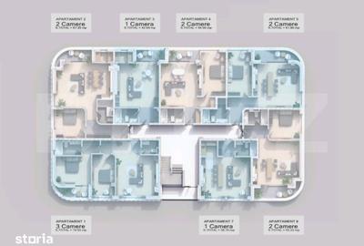 Apartament cu 2 camere în Rediu