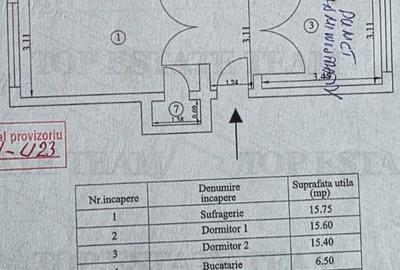 Apartament cu 3 camere semidecomandat în Tineretului - 1
