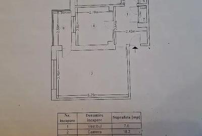 Apartament cu 2 camere decomandat în Aviației