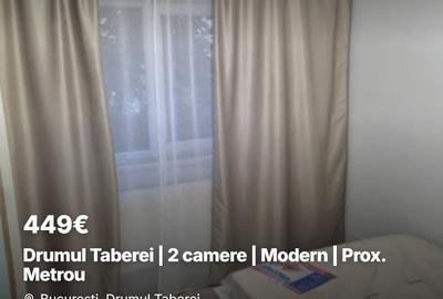 Apartament cu 2 camere decomandat, mobilat în Drumul Taberei