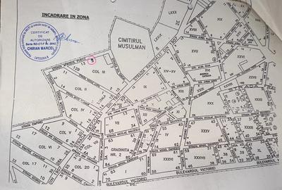 Teren de 1061 mp, în Central