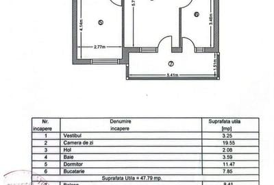 Apartament cu 2 camere semidecomandat, mobilat în Titan