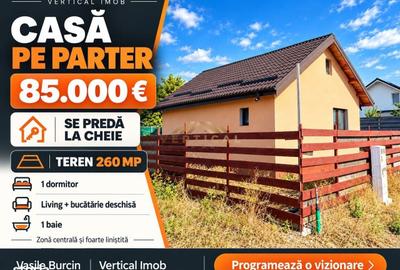 Casă cu 2 camere cu Teren 260 Mp în Berceni