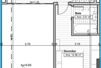 Penthouse cu 3 camere decomandat în Tomis Nord - 17