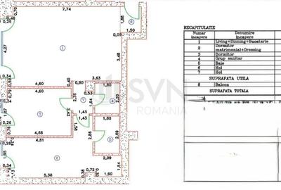 Apartament cu 3 camere în Central