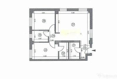 Apartament cu 3 camere decomandat în Obcini