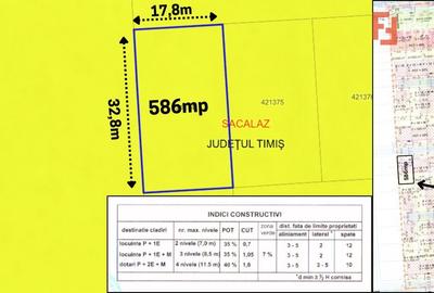 Teren Construcții intravilan de 586 mp, în Săcălaz - 2