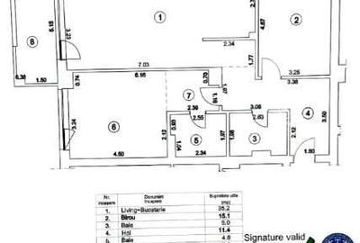 Apartament cu 3 camere decomandat în Nord