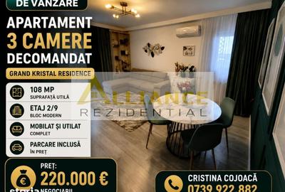 Apartament cu 3 camere decomandat în Central