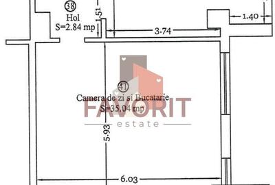 Apartament cu 2 camere semidecomandat, mobilat în Aradului