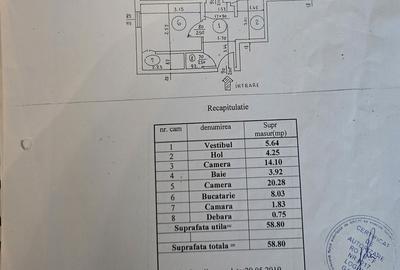 Apartament cu 2 camere decomandat în 13 Septembrie