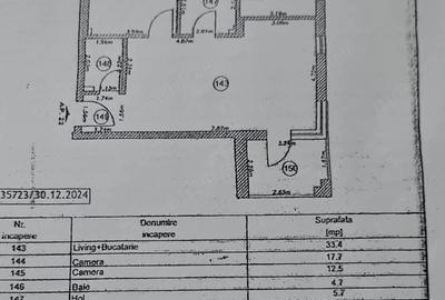 Apartament cu 3 camere decomandat în Central