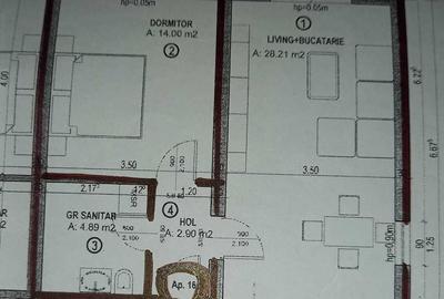 Apartament cu 2 camere decomandat în Cioplea