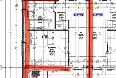Apartament cu 2 camere decomandat în Central