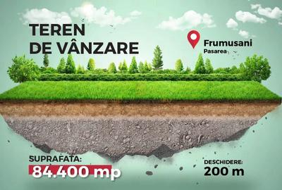 Teren Construcții intravilan de 84400 mp, în Frumușani