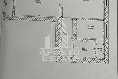 Apartament cu 2 camere semidecomandat în Iosefin