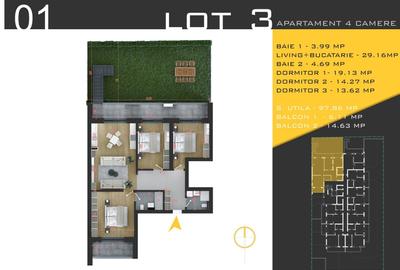 Apartament cu 4 camere decomandat în Theodor Pallady