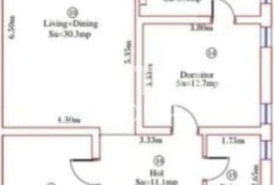 Duplex cu 4 camere cu Canalizare în Cornești - 13