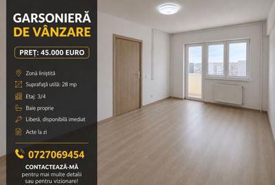 Garsonieră decomandată în Zahana