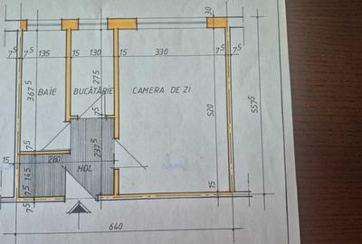 Garsonieră decomandată în Sud