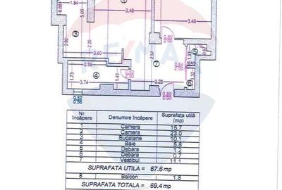 Apartament cu 2 camere semidecomandat, mobilat în Unirii - 3