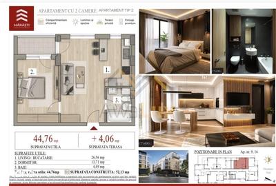 Apartament cu 2 camere în Vasile Alecsandri