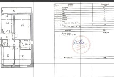 Apartament cu 3 camere decomandat în Eremia