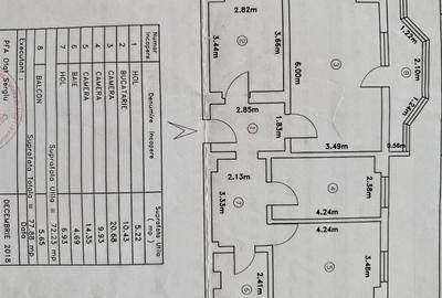 Apartament cu 3 camere decomandat, mobilat în Nicolina