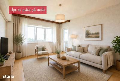 Apartament cu 3 camere decomandat în Noua