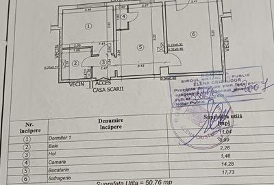 Apartament cu 2 camere decomandat în Cornișa