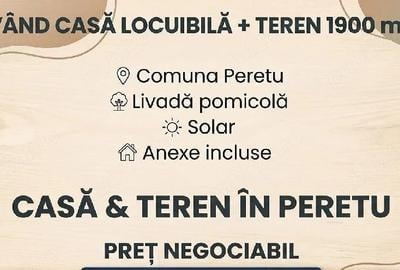 Casă cu Teren 1900 Mp în Peretu