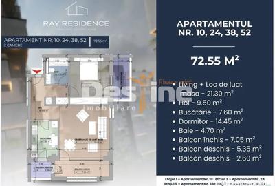 Apartament cu 2 camere decomandat în Central