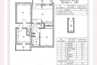 Apartament cu 3 camere decomandat în Ultracentral