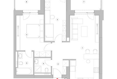 Apartament cu 3 camere decomandat în Pipera - 13