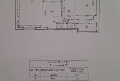 Apartament cu 2 camere decomandat, mobilat în Tătărași - 7