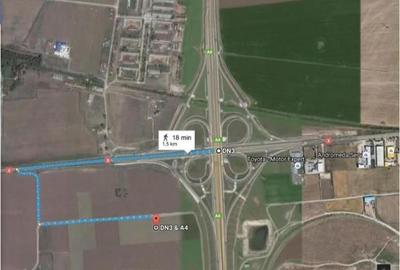 Teren de 1000 mp, în Palas