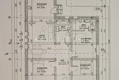 Casă individuală cu 4 camere decomandat cu Teren 500 Mp în Holboca