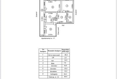 Apartament cu 3 camere decomandat în Central - 3