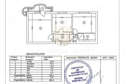 Apartament cu 2 camere decomandat în Berceni