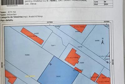 Teren de 674 mp, în Zăvoi