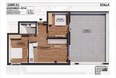 Apartament cu 2 camere decomandat în Dobroești