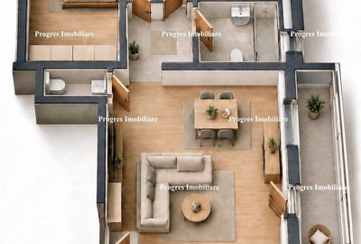 Apartament cu 3 camere decomandat în Central